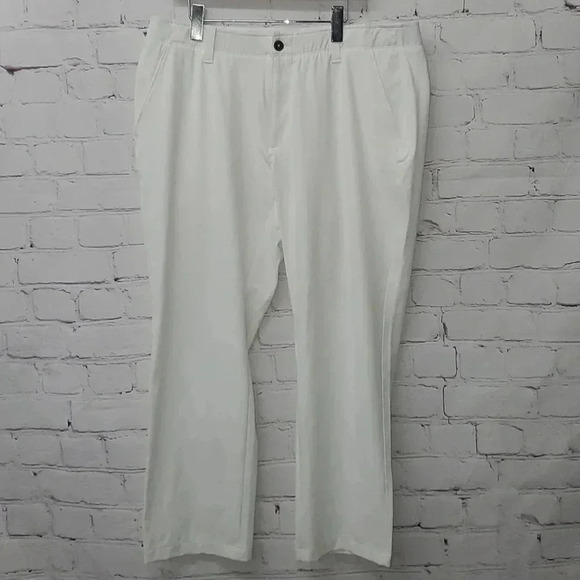 Under Armour Golf Match Play White Performance Loose Fit Size 38x30 - Picture 1 of 11